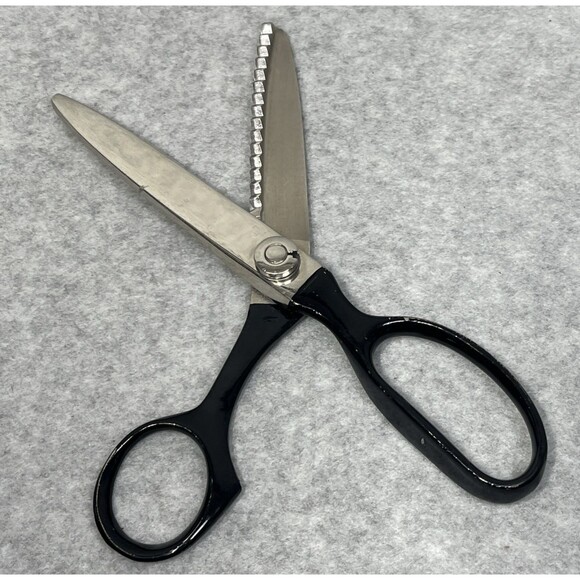 Vintage Wiss Pinking Shears Sewing Scissors CB-7 Steel Ball‎ Bearing Right Hand - Picture 8 of 11